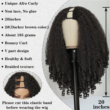 Afro Curly Glueless Wig