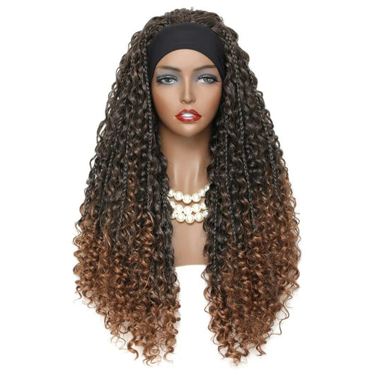 Braided Synthetic Headband Wig