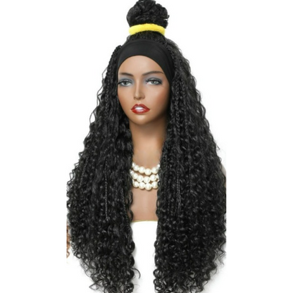 Braided Synthetic Headband Wig