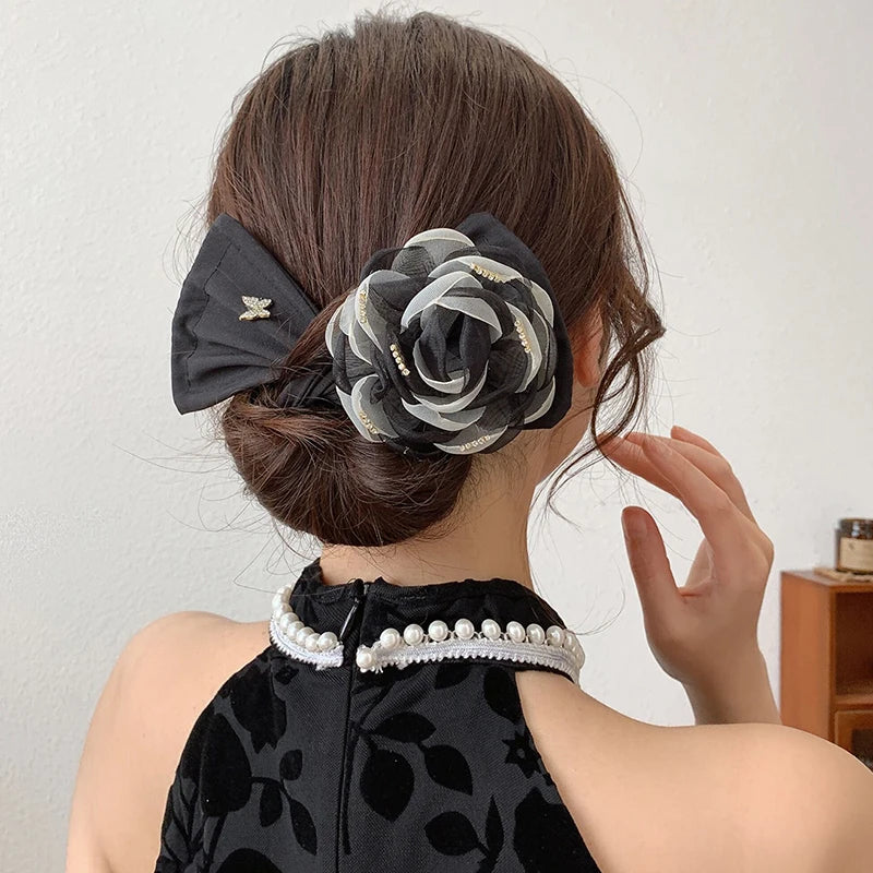 Bun Curler Flower Designed  Headwear