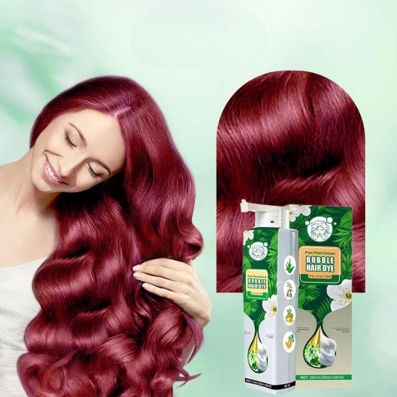 Plant Extract Bubble Hair Dye Shampoo