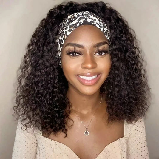 Curly And Wavy Synthetic Headband Wig