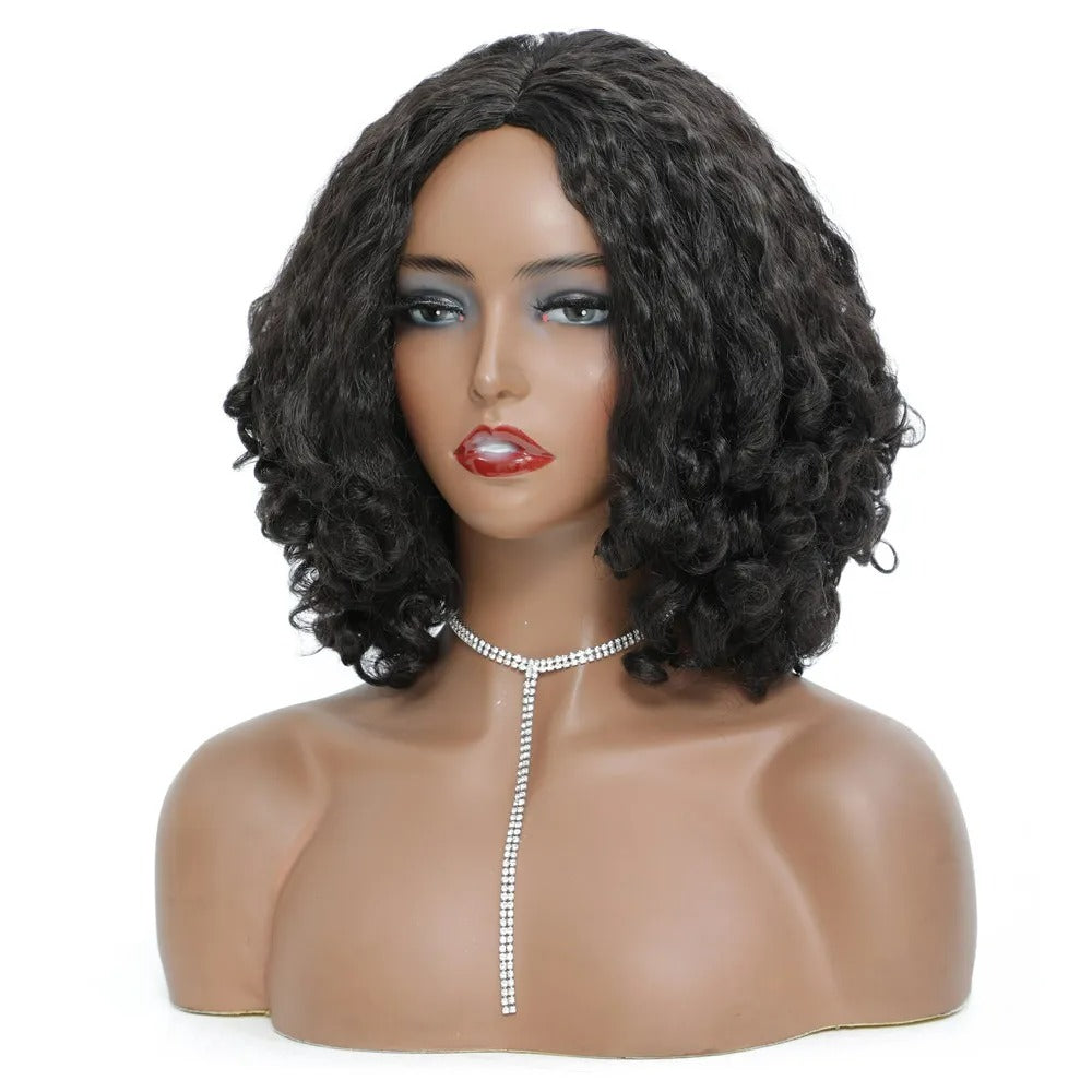 Curly Glueless Synthetic Non Lace Wig