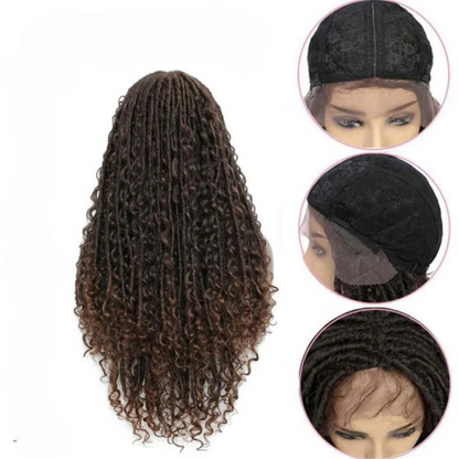 Curly Lace Front Synthetic Wigs