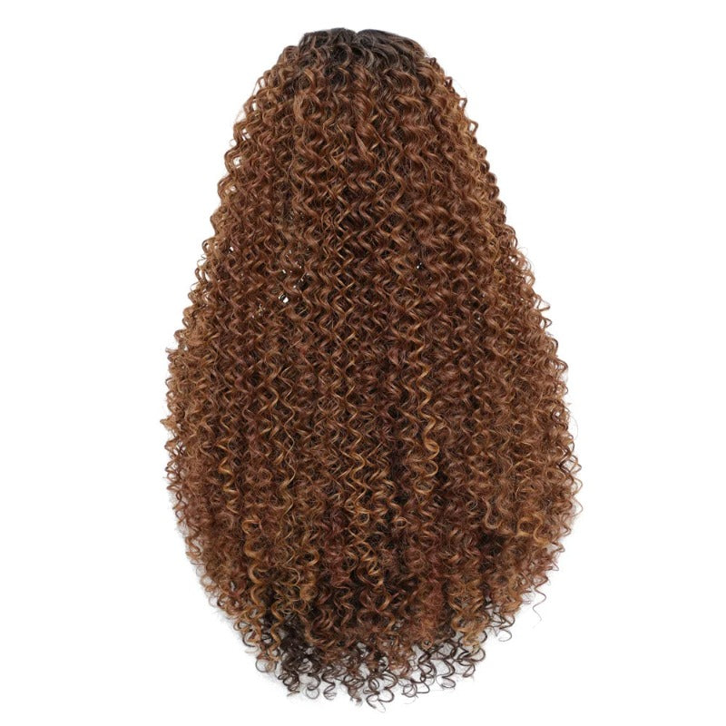 Curly Long Middle Part Lace Front Wig