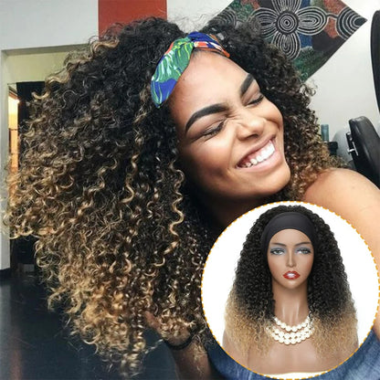 Curly Headband Wig