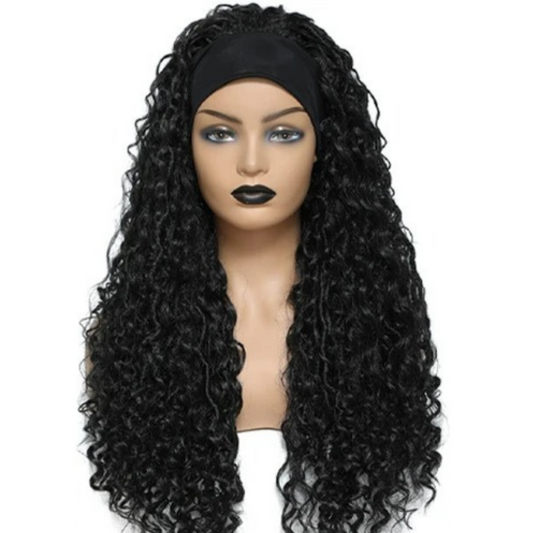 Curly Synthetic Headband Wig