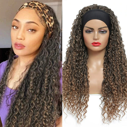 Curly Synthetic Headband Wig