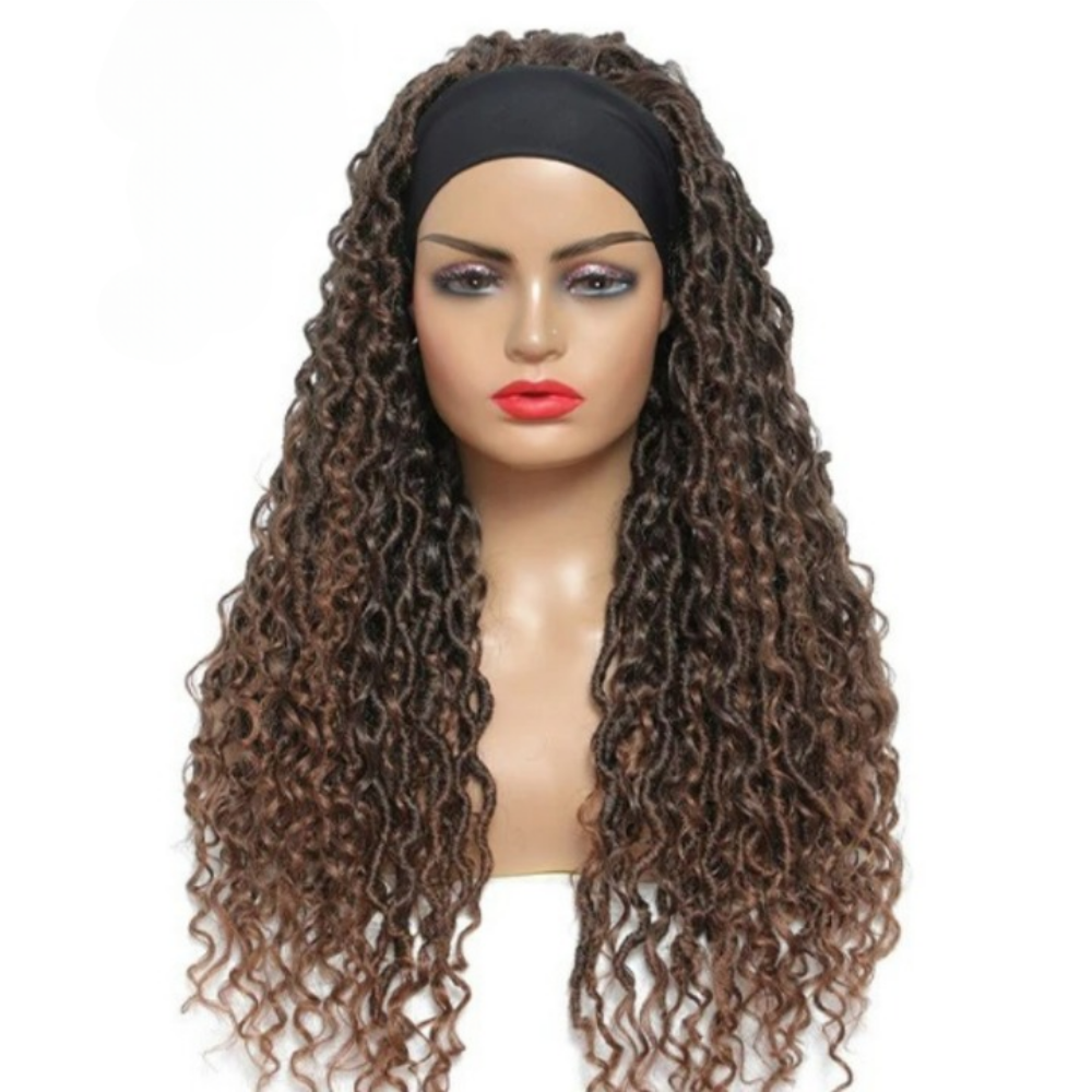 Curly Synthetic Headband Wig