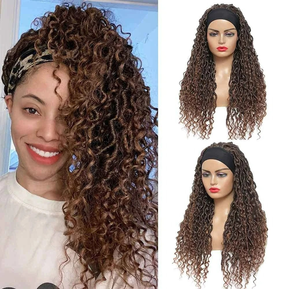 Curly Synthetic Headband Wig