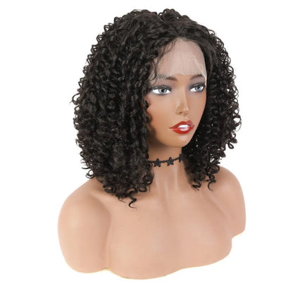 Curly Textured Lace Front Wigs