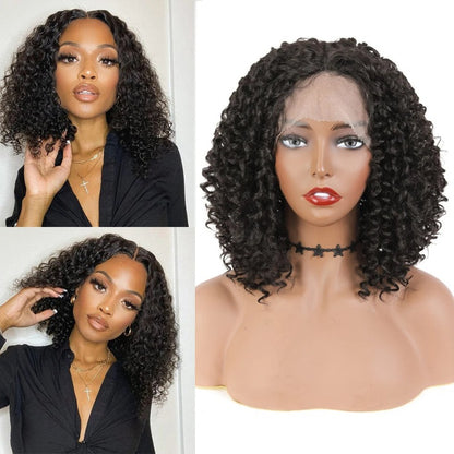 Curly Textured Lace Front Wigs