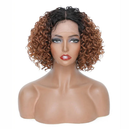 Curly Textured Lace Front Wigs