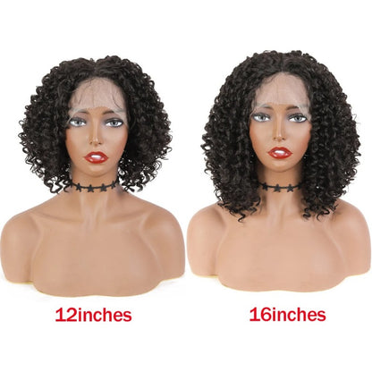 Curly Textured Lace Front Wigs