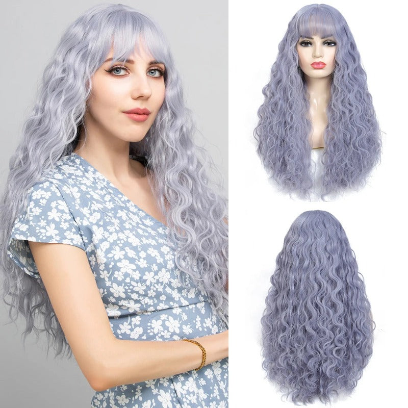 Long Daily Wear Hair Wigs With Bangs