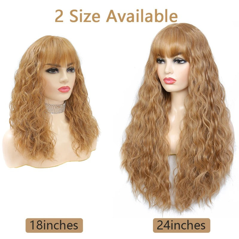 Long Daily Wear Hair Wigs With Bangs