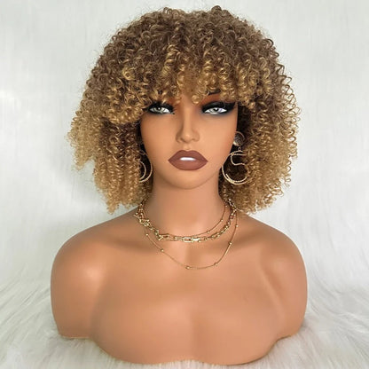 Daily Wear Short Bob Curly Hair Wigs