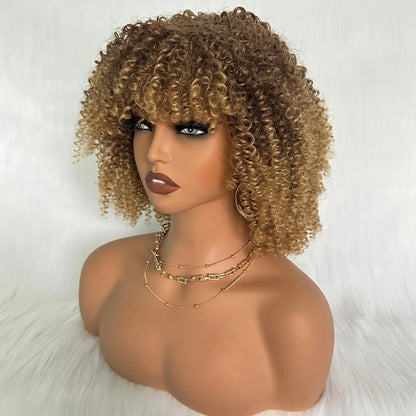 Daily Wear Short Bob Curly Hair Wigs