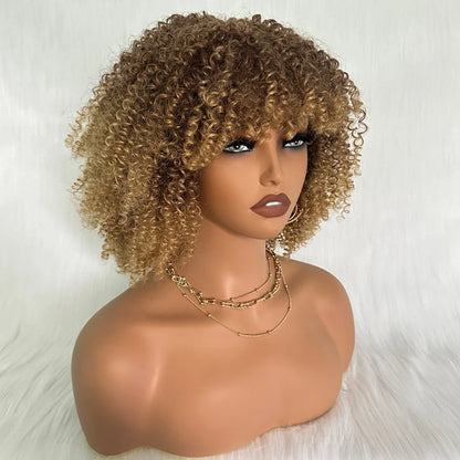 Daily Wear Short Bob Curly Hair Wigs