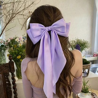 Elegant Big Stain Hair Bow