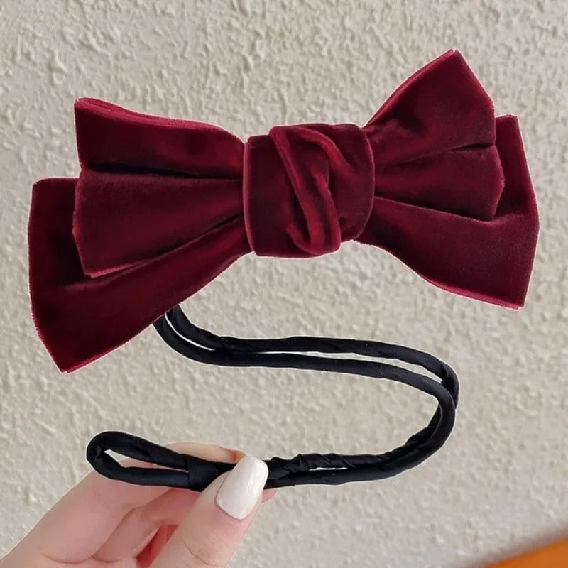 Elegant Bow Clip Bun