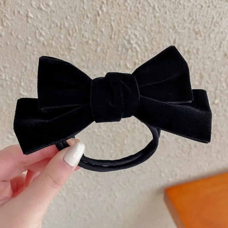 Elegant Bow Clip Bun