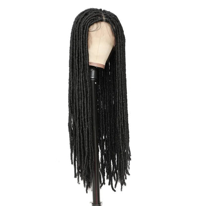 Faux Locs Braided Long Straight Wigs