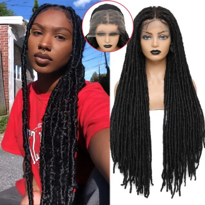 Faux Locs Crochet Braid Long Wig