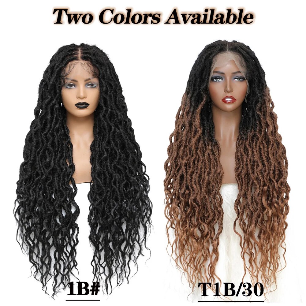 Faux Locs Long Braided Wigs