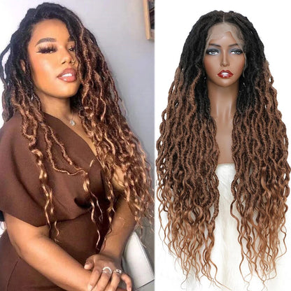 Faux Locs Long Braided Wigs