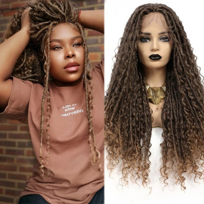 Faux Locs Synthetic Lace Front Braided Wig