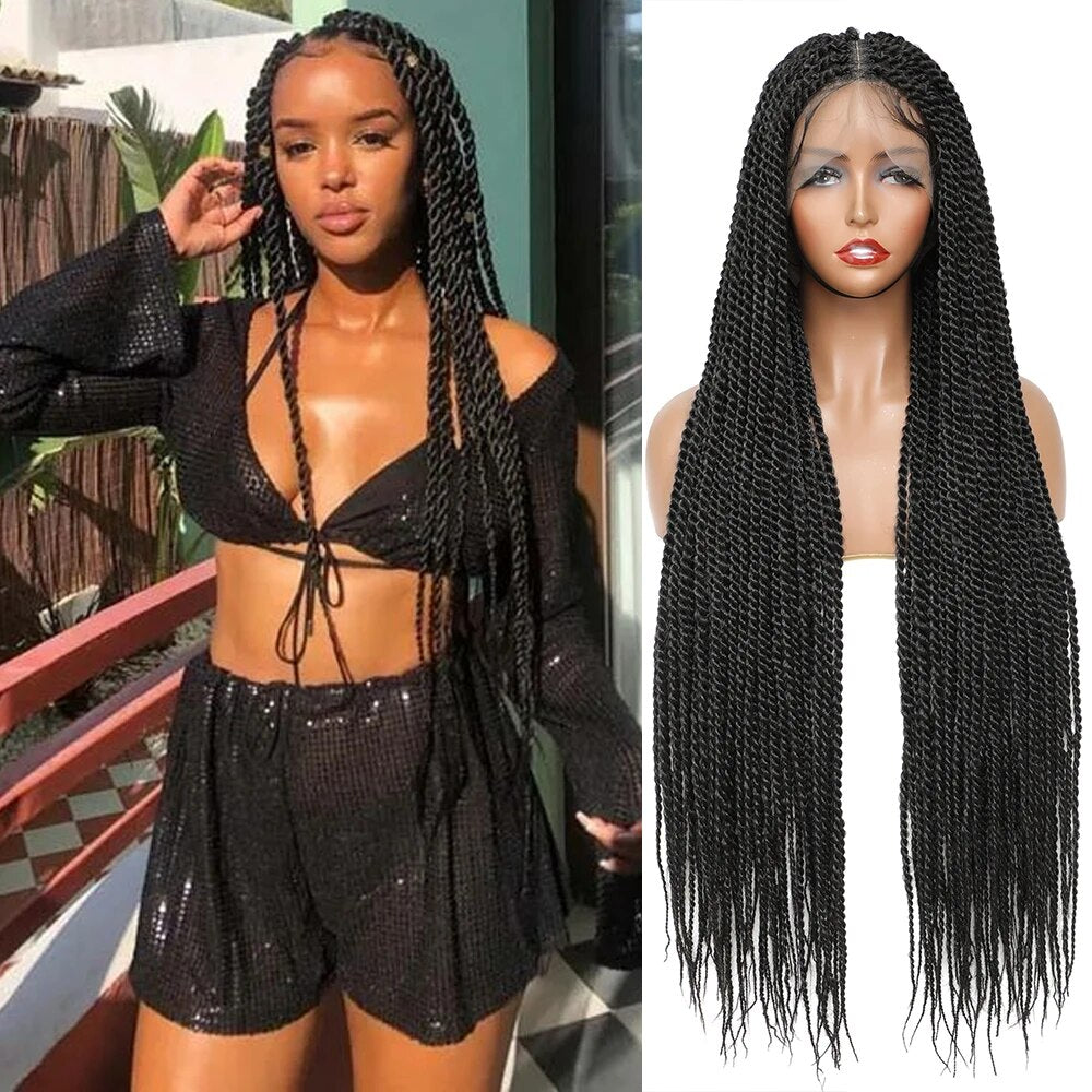 Knotless Cornrow Braided Lace Wig