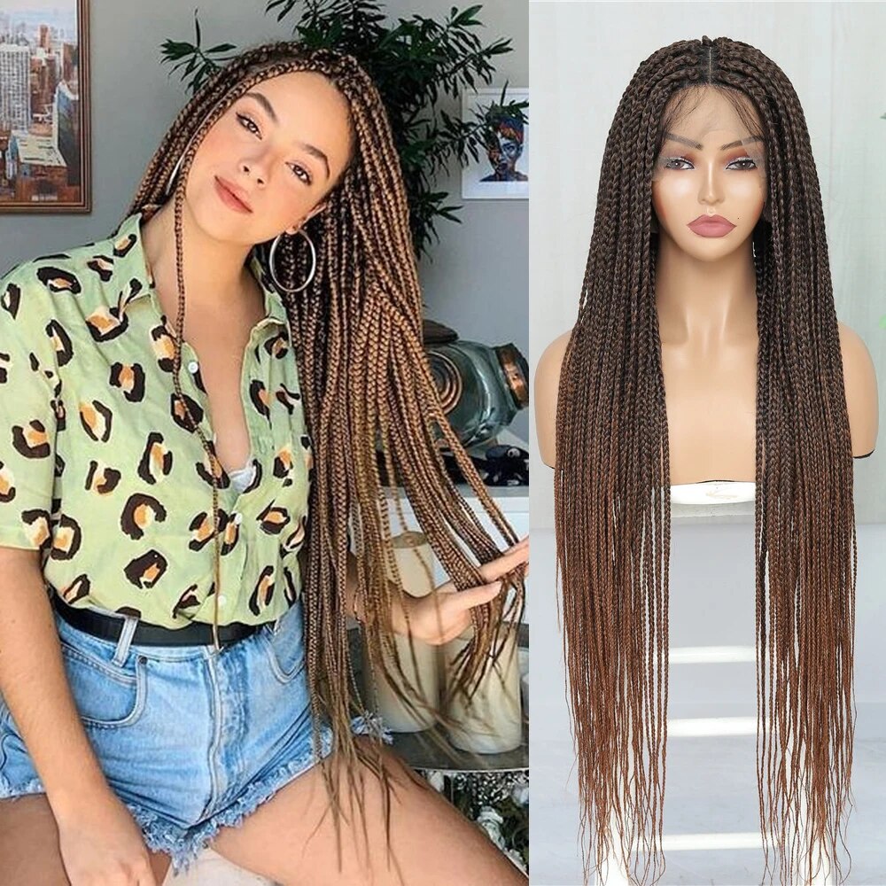 Knotless Cornrow Braided Lace Wig