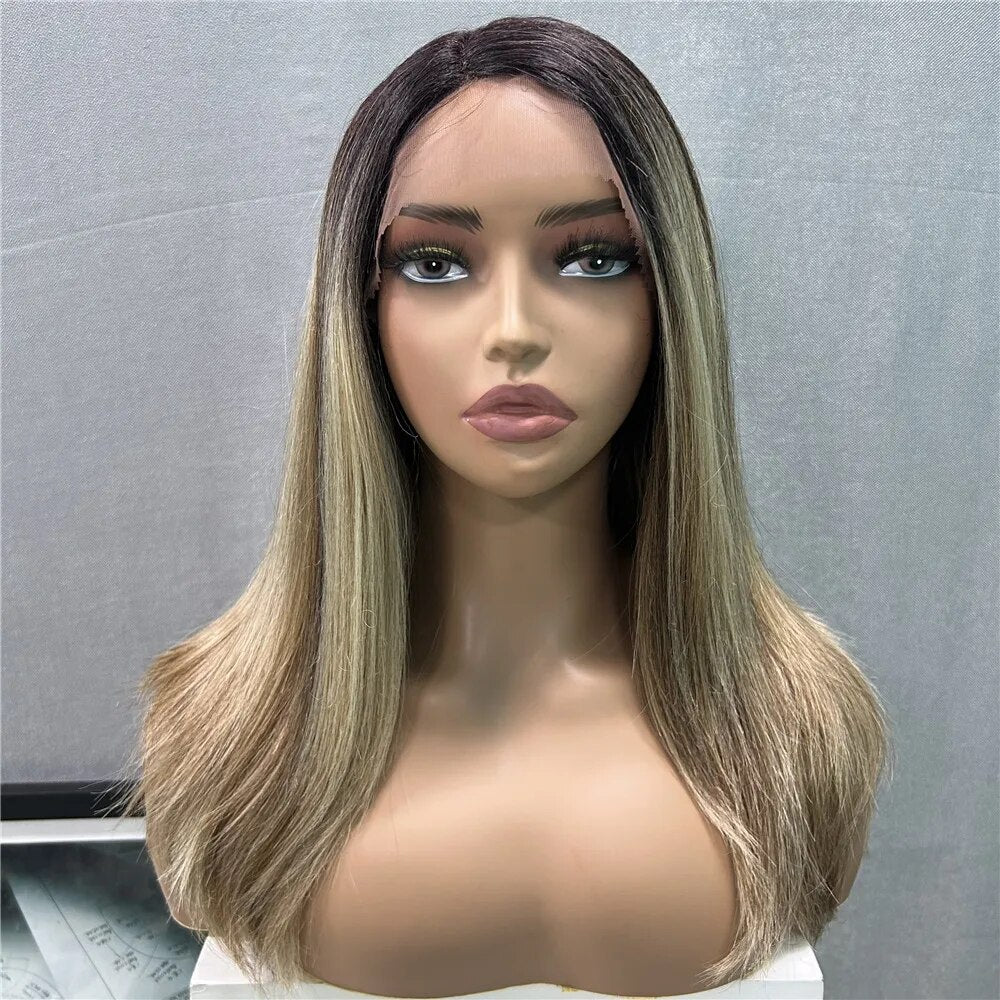 Lightweight Straight L Part Lace Wigs