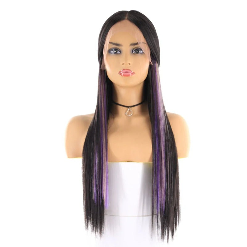 Long And Straight Middle Part Wigs