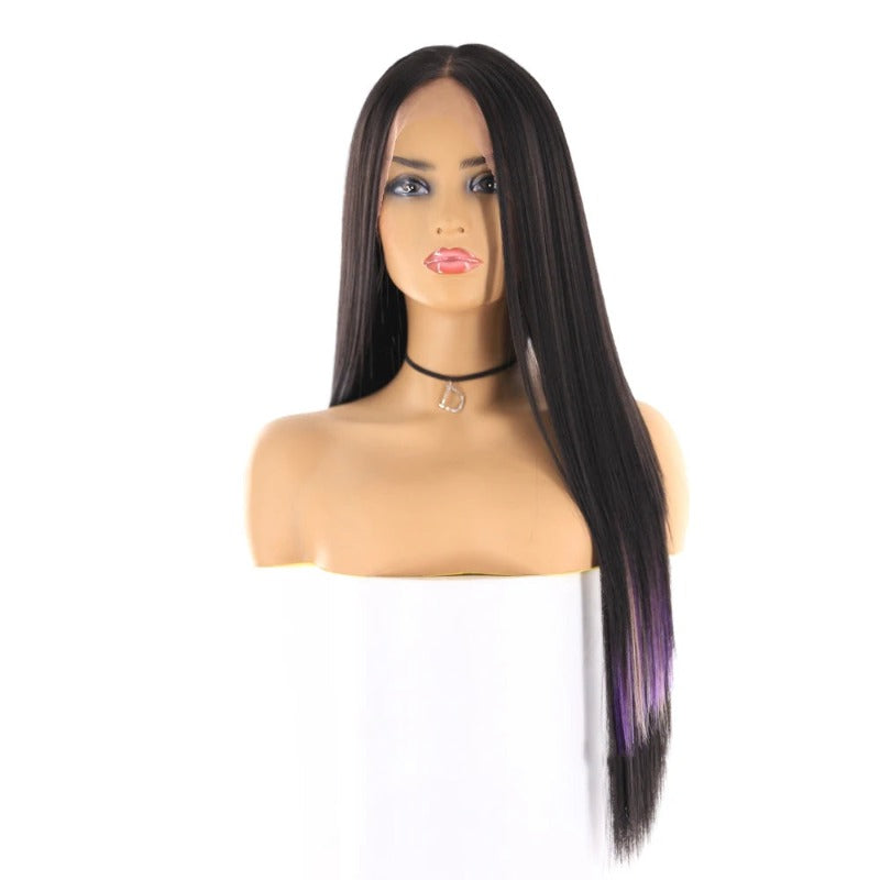 Long And Straight Middle Part Wigs