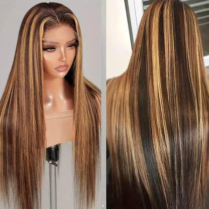 Long And Straight Synthetic Lace Front Wigs