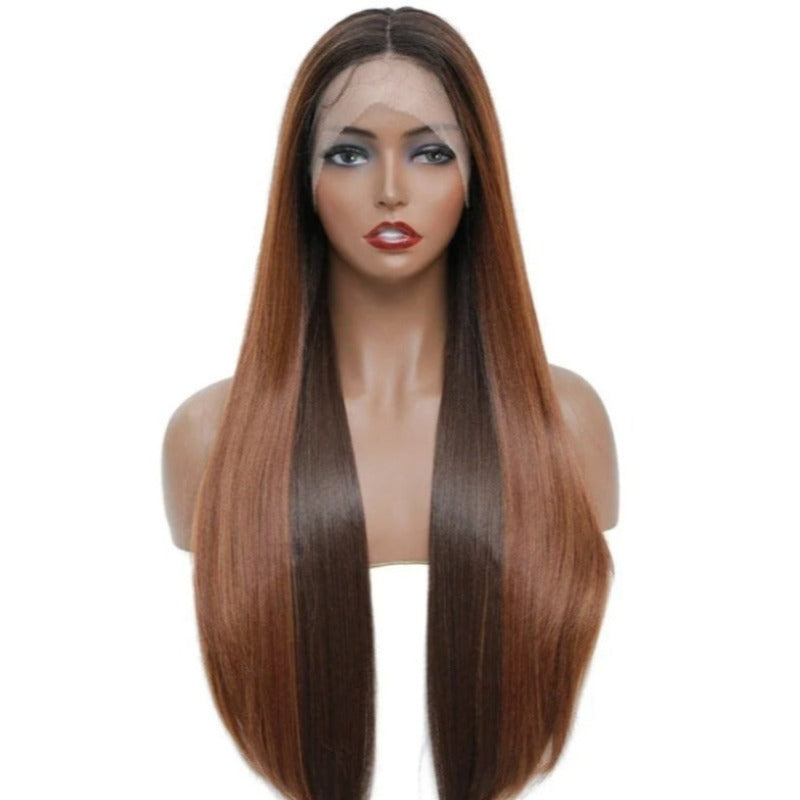 Long And Straight Synthetic Lace Front Wigs