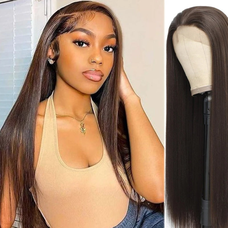 Long And Straight Synthetic Lace Front Wigs