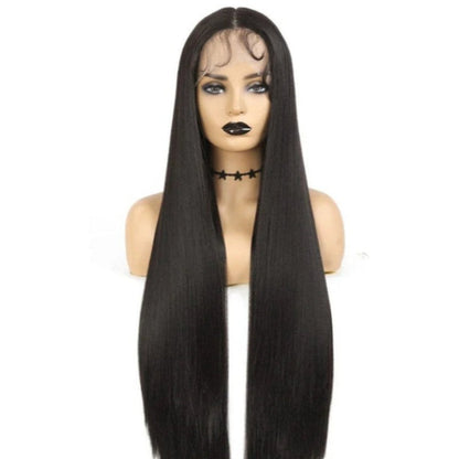 Long And Straight Synthetic Lace Front Wigs