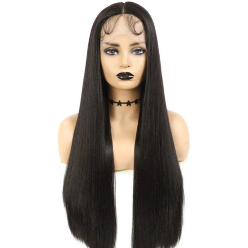 Long And Straight Synthetic Lace Front Wigs