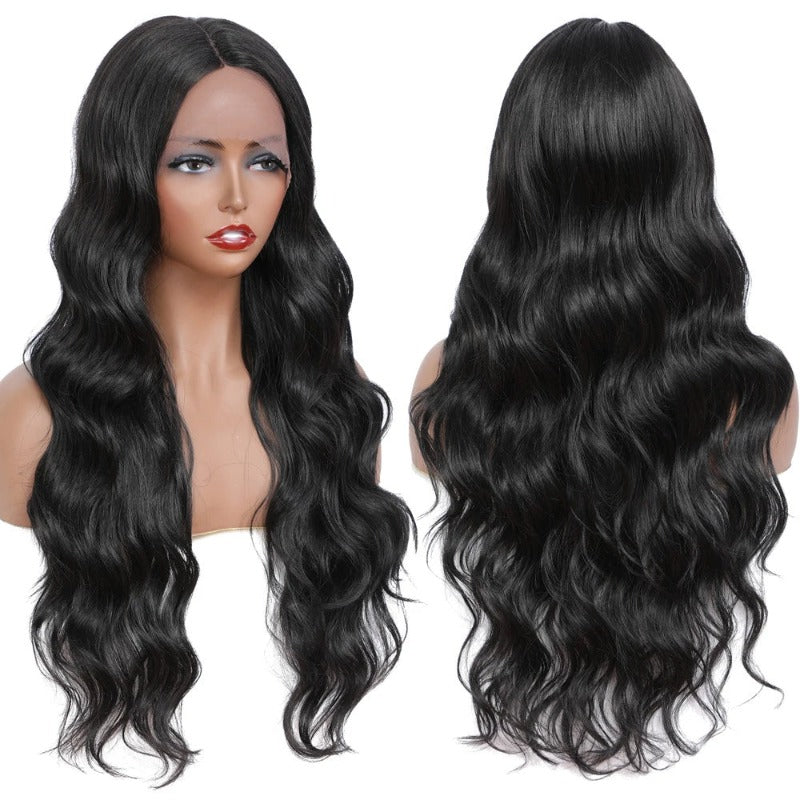 Long And Wavy Swiss Lace Front Hair Wig