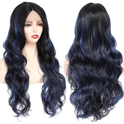 Long And Wavy Swiss Lace Front Hair Wig