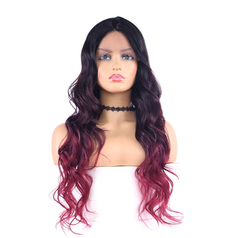 Long And Wavy Swiss Lace Front Hair Wig