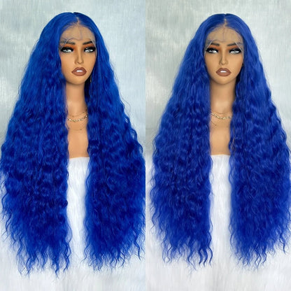 Long Curly Lace Frontal Hair Wigs