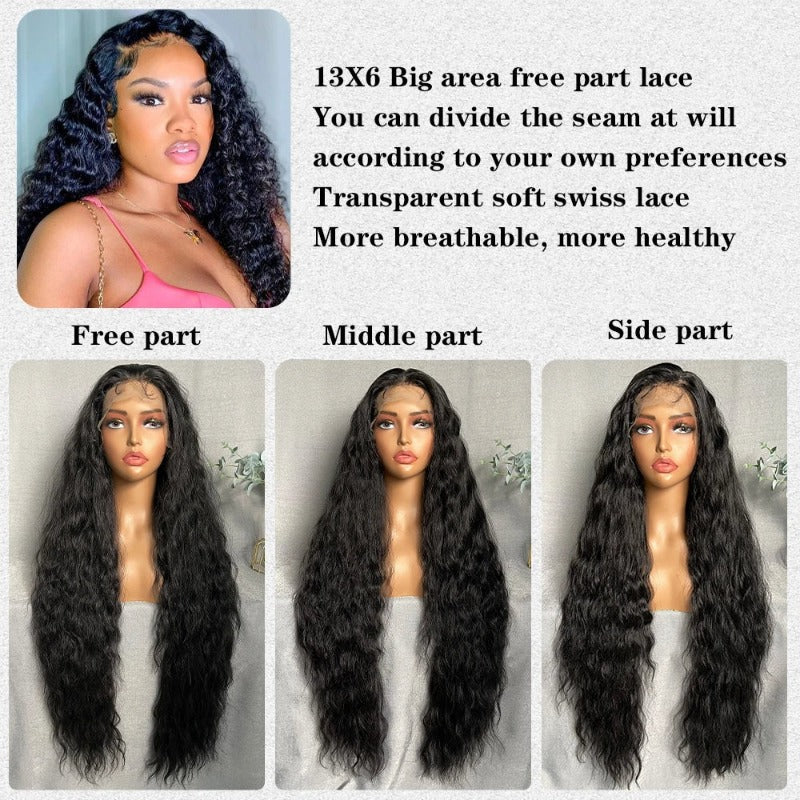 Long Curly Lace Frontal Hair Wigs