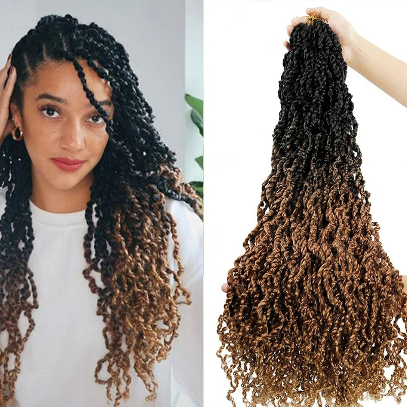 Long Curly Senegalese Twist Wigs