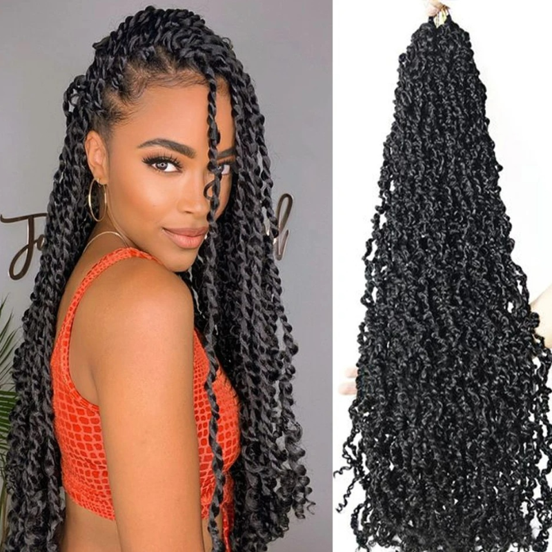 Long Curly Senegalese Twist Wigs