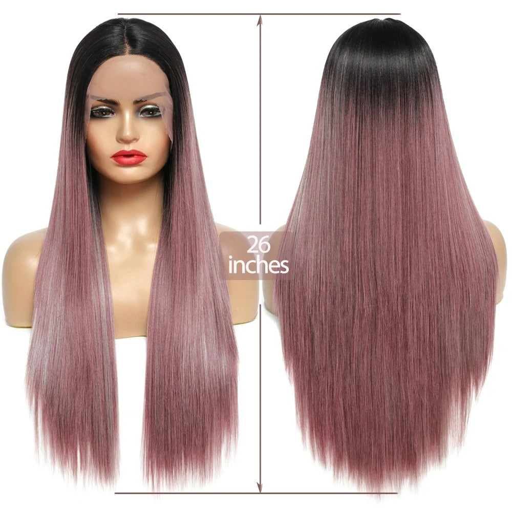 Long Straight Lace Front Wig