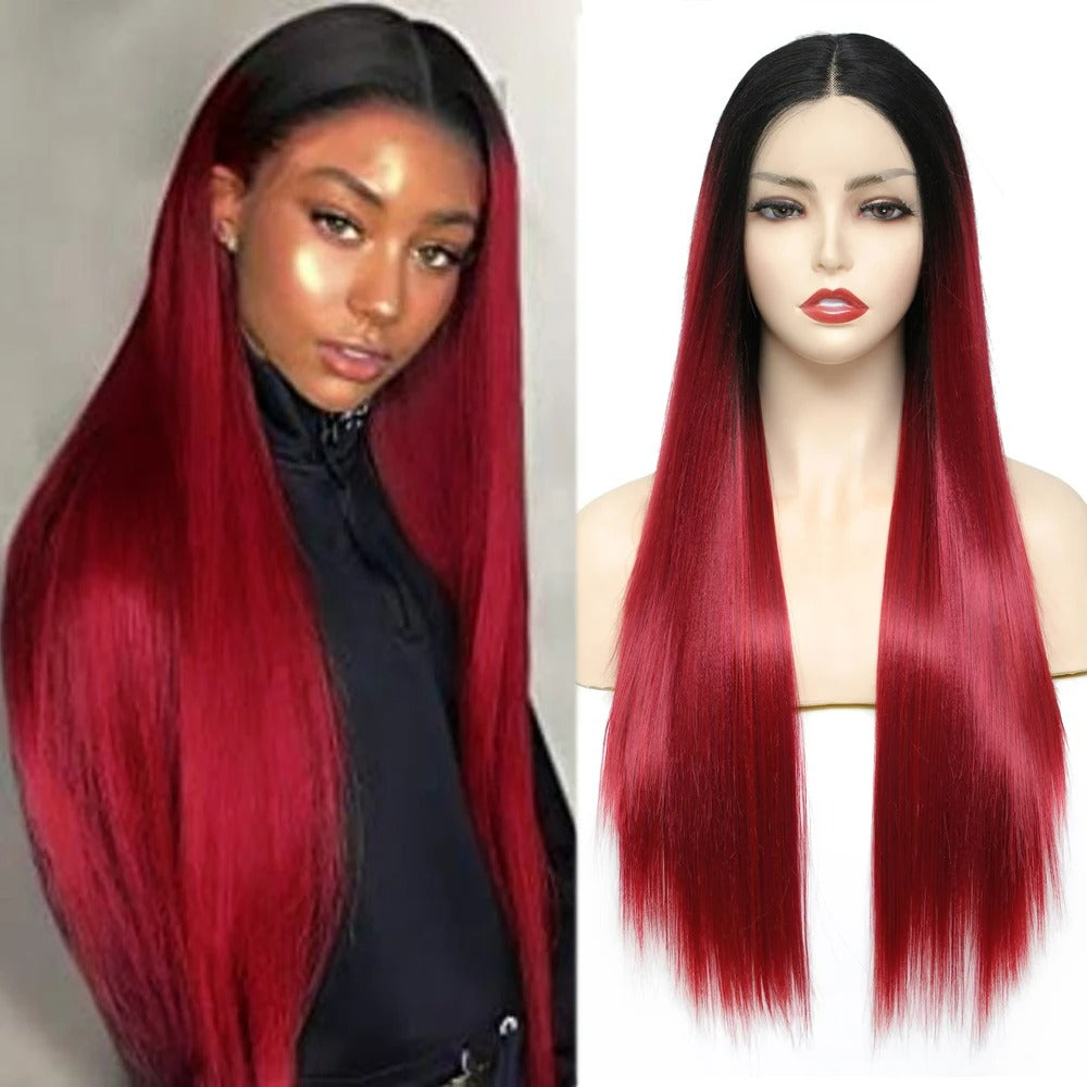 Long Straight Lace Front Wig